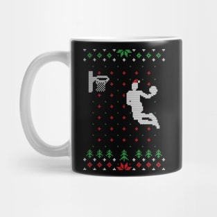 Basketball Ugly Christmas Sweater Gift Mug